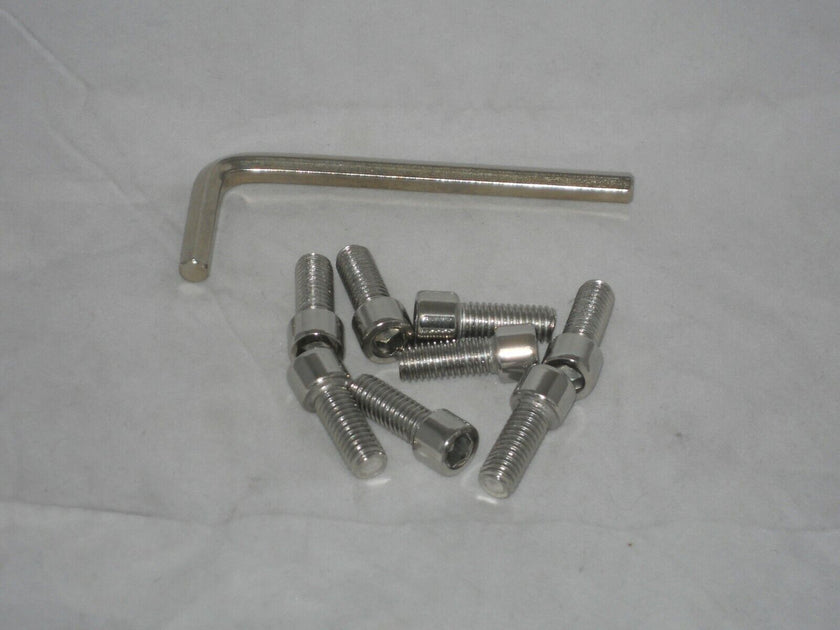 SET OF 8 MAYHEM WHEEL RIM CENTER CAP REPLACEMENT SCREWS STAINLESS STEE