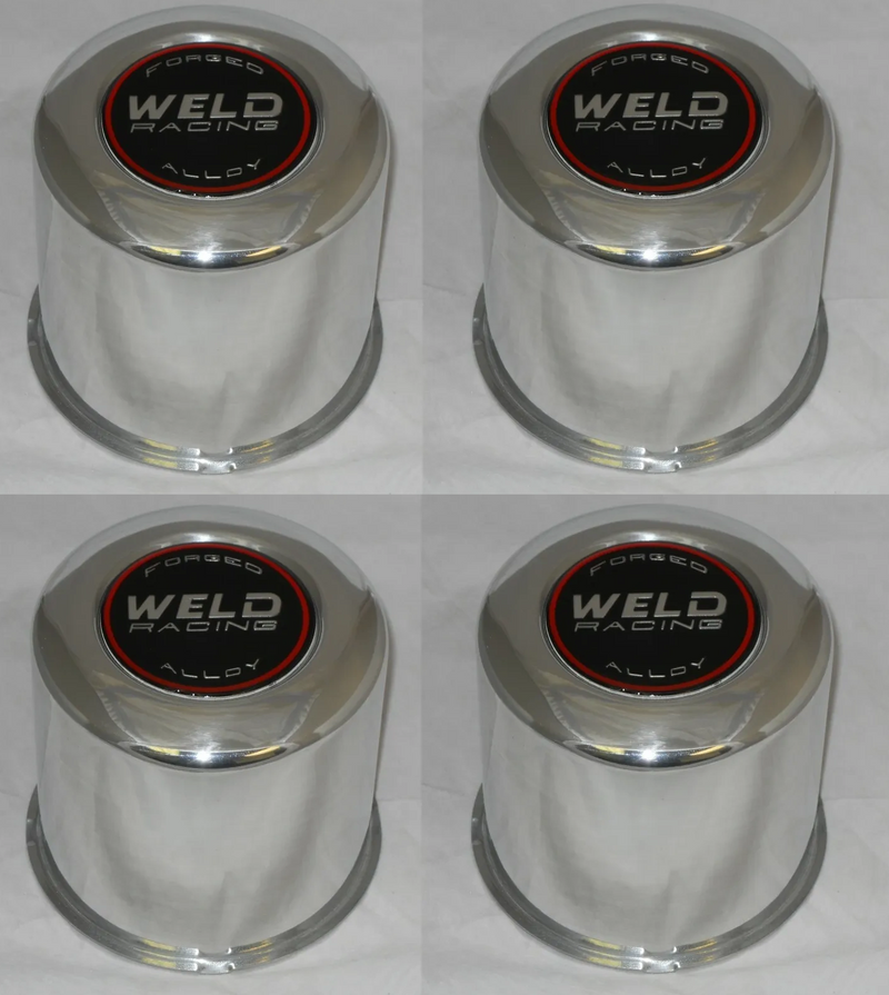 4 CLOSED WELD RACING ALUMINUM WHEEL RIM CENTER CAP FITS 4.25" DIA BORE 605-5095