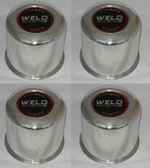 4 CLOSED WELD RACING ALUMINUM WHEEL RIM CENTER CAP FITS 4.25