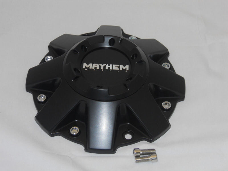 New Mayhem Flat Matte Black Wheel Center Cap C108010MB01 LG1303-13 C-231-1-2