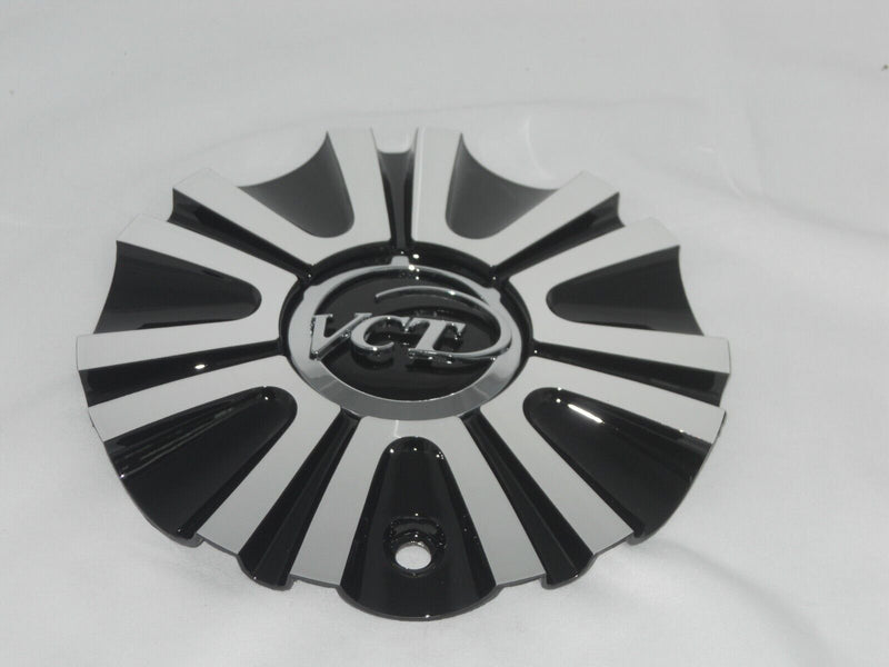 VCT Wheels Mancini 208-2090/2295-AL Black Machined Wheel Center Cap