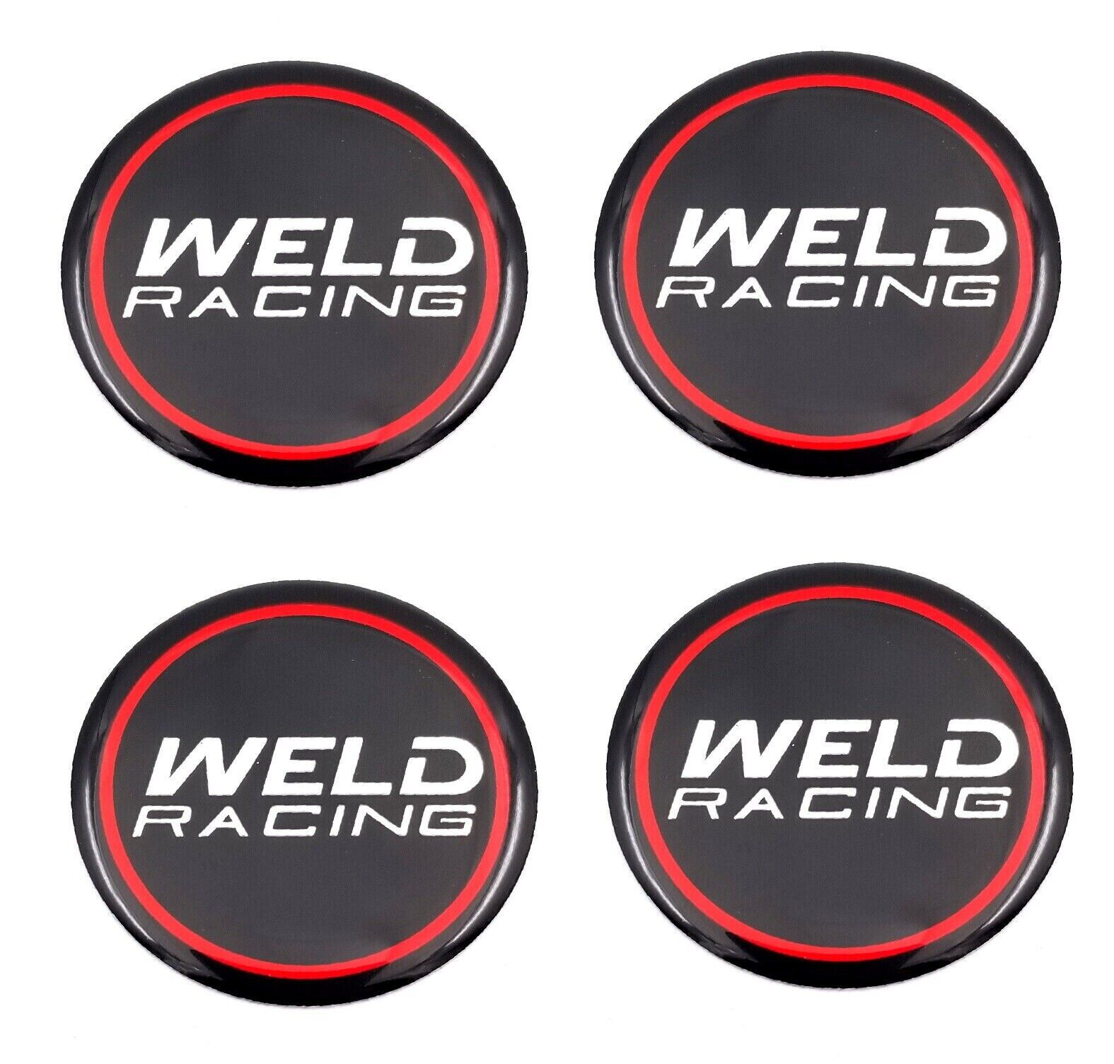 4 - WELD RACING WHEEL CENTER CAP EMBLEM LOGO STICKER 2