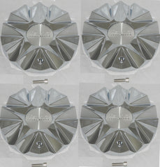 4 CAP DEAL LEXANI ICE CHROME ICE-3(RWD) CAP-UJ-L160 WHEEL RIM CENTER CAPS