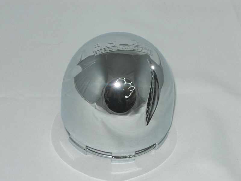 AKUZA LOGO ARC-2 FITS ECO 820 WHEEL RIM CHROME CENTER CAP w/ SNAP WIRE RING