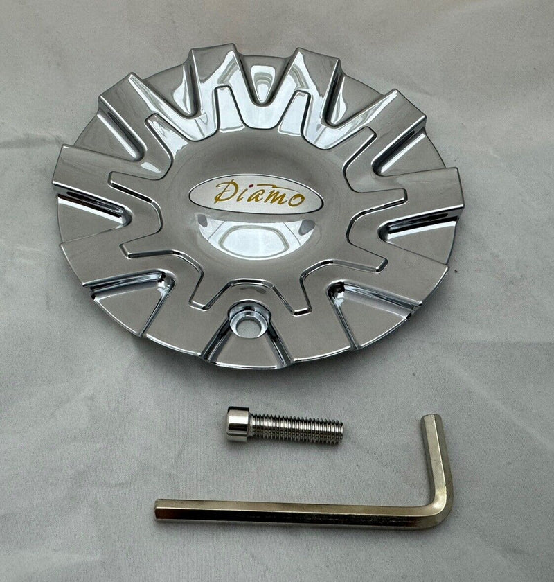 Diamo 38 Karat Chrome Wheel Center Cap M-468 S808-05 M468W with Screw