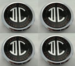 4 PACK TU 2 CRAVE ALLOYS II CRAVE DC CHROME WHEEL RIM CENTER CAP PD-CAP65-P5149