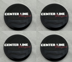 2 Original NEW Centerline Wheel Center Caps For 5-Lug Wheels - Black With Emblem