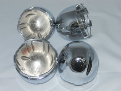 SET OF 4 PANTHER LOGO PCW-2 FITS ECO 820 WHEEL CHROME CENTER CAP w/ SNAP RING