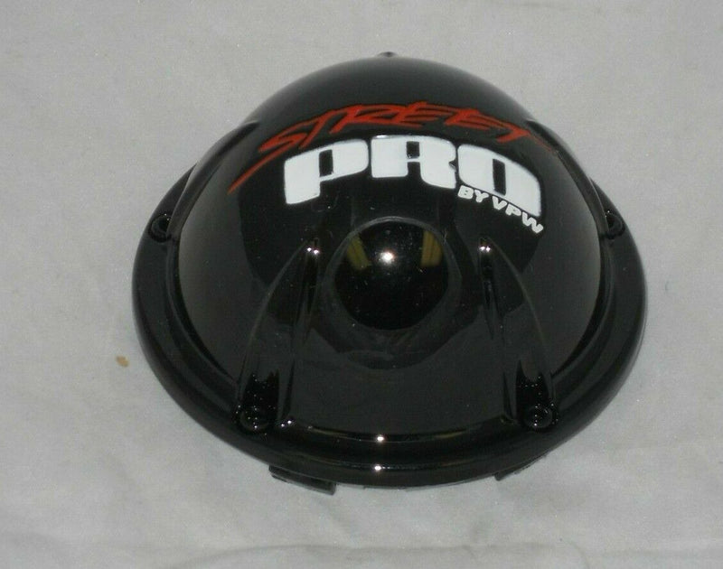 4 PACK STREET PRO BY VPW BLACK WHEEL CENTER CAP MCS77NA03 C10695B-VPW C10695B