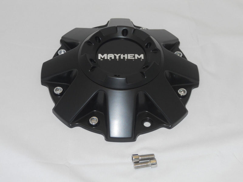 New Mayhem Flat Matte Black Wheel Center Cap C108010MB01 LG1303-13 C-231-1-2