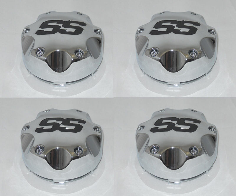 4 CAP DEAL ITP SS CHROME SNAP IN WHEEL RIM CENTER CAPS P137SS 4x137