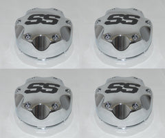 4 CAP DEAL ITP SS CHROME SNAP IN WHEEL RIM CENTER CAPS P137SS 4x137