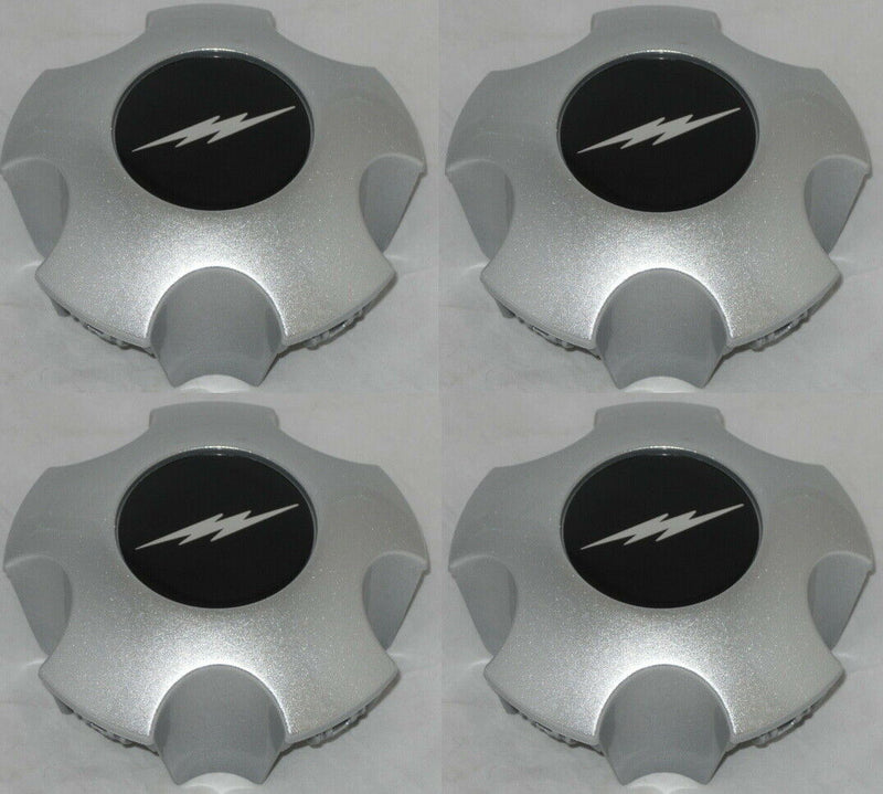 4 CAP DEAL 1997 - 2004 FORD F150 SVT LIGHTNING 18" SILVER WHEEL RIM CENTER CAPS