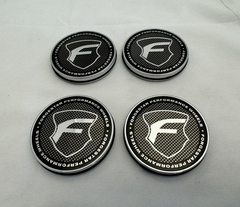 4 PACK FORGESTAR RF STYLE BC-763 WHEEL CENTER CAP CARBON FIBER w/ O-RING