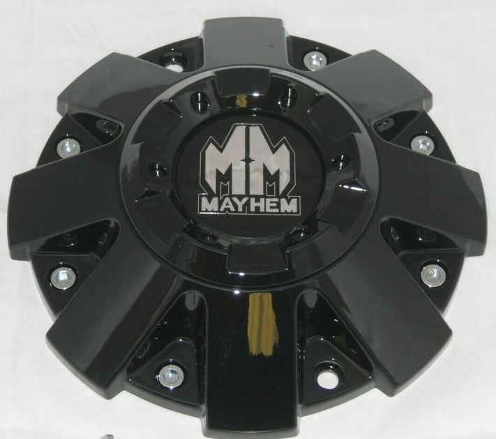 MAYHEM 8103 FIERCE GLOSS BLACK WHEEL RIM CENTER CAP C108103B or C-1081 ...