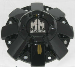 MAYHEM 8103 FIERCE GLOSS BLACK WHEEL RIM CENTER CAP C108103B or C-108103-CAP