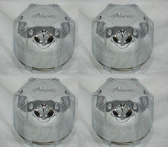 4 CAP DEAL PACER WHEEL RIM 89-9235HM CHROME CENTER CAPS WITH WIRE RETAINER RINGS