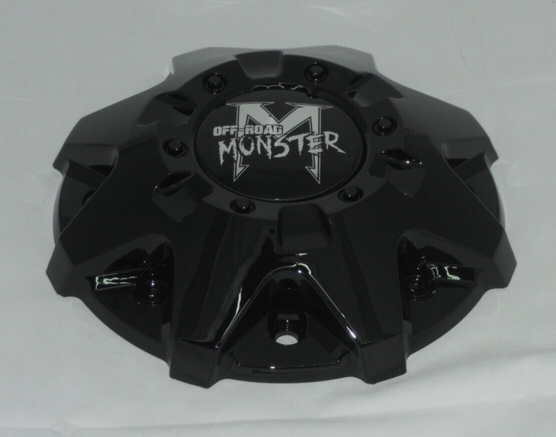 Monster Off-Road Gloss Shiny Black Wheel Center Cap PD-CAPSX-P6048 C-224-1-2