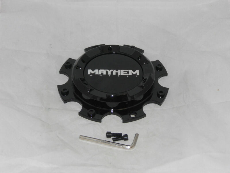 Mayhem 8107 Cogent Dually Gloss Black Front Wheel Rim Center Cap C108107B01F