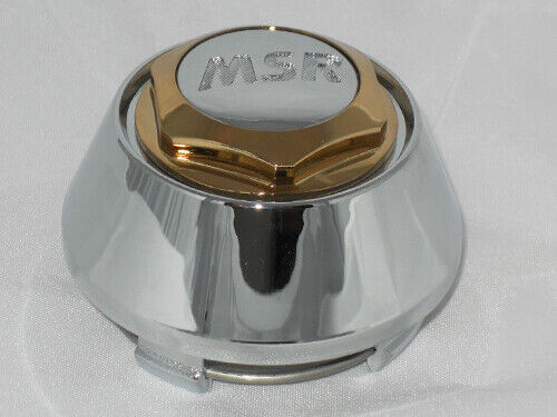 GOLD MSR LOGO BY EAGLE ALLOYS TUNER WHEEL RIM CENTER CAP 3099 SERIES 1 ...