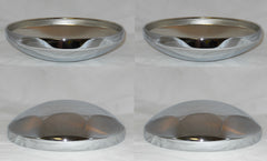 4 CAP DEAL BABY MOON WHEEL RIM CHROME STEEL CENTER CAPS 10-1/8