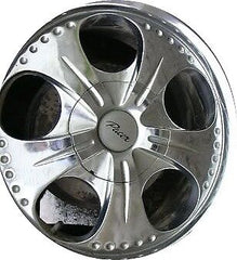 NEW PACER 142 CHROME 142C WHEEL RIM F-070 FERVENT CENTER CAP WITH SNAP RING WIRE