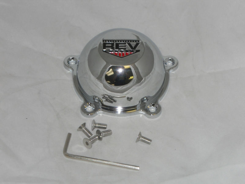 REV CLASSIC 100 105 111 CHROME 100 CAP 330C06 WHEEL RIM CENTER CAP WITH SCREWS