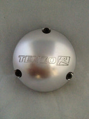 NEW TENZO R RACING SINKO PSYCHO BRUSHED SILVER DC-0093/2 WHEEL RIM CENTER CAP