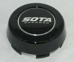 SOTA OFFROAD Gloss Shiny Black 6005K97 Wheel Rim Center Cap Replaces A608F-2