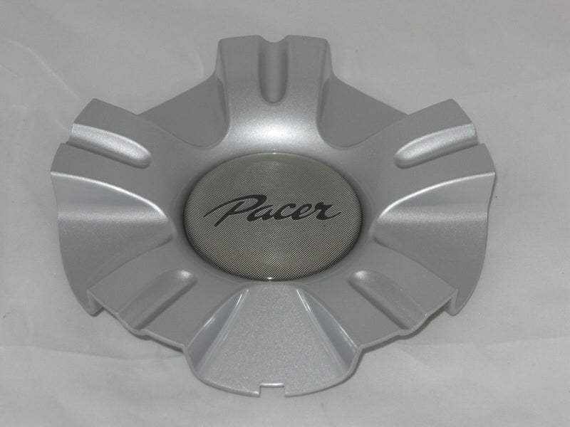 NEW PACER 142 SILVER 142S WHEEL RIM F-070 FERVENT CENTER CAP WITH SNAP RING WIRE