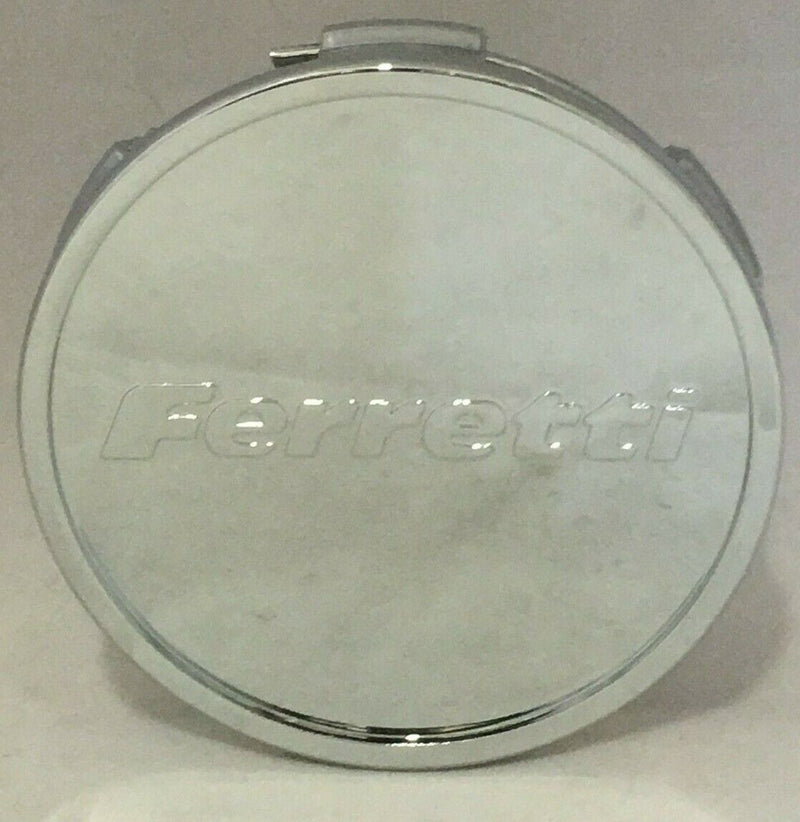 FERRETTI CHROME WHEEL RIM CENTER CAP C151-3