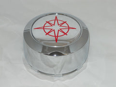 RARE COMPASS APEX LOGO MCM SCA 3352 AEWC CHROME WHEEL RIM CENTER CAP 3352-06