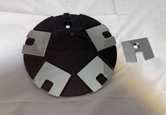 Starr Alloy Wheels Black Wheel Rim Center Cap Chrome Inlay 572-CAP LG1408-37