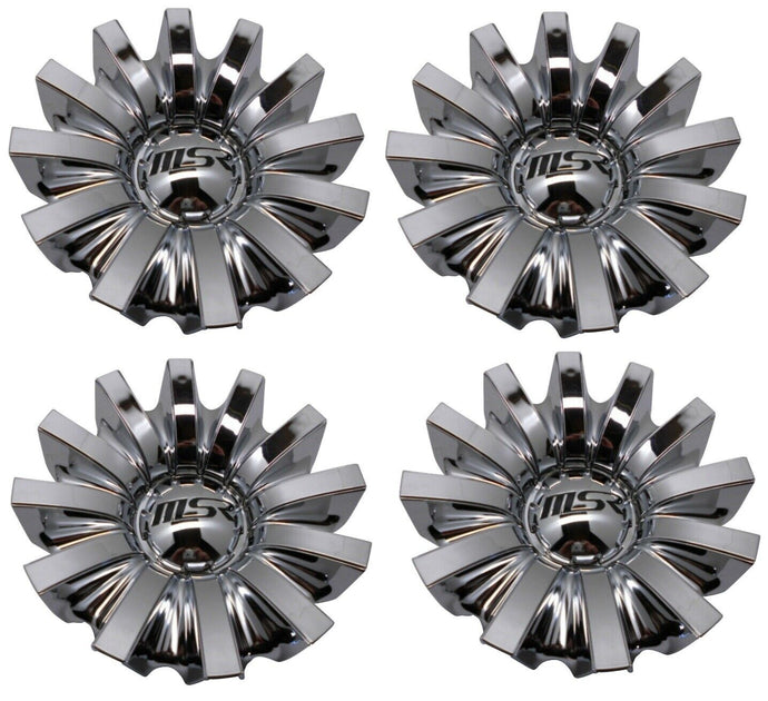 4 CAP DEAL MSR SERIES 042 WHEEL RIM CHROME CENTER CAP ACC 3253 06 SNAP ...