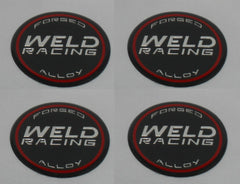 4 PCS WELD RACING WHEEL EMBLEM RIM CENTER CAP STICKER LOGO 601-3005 2.5