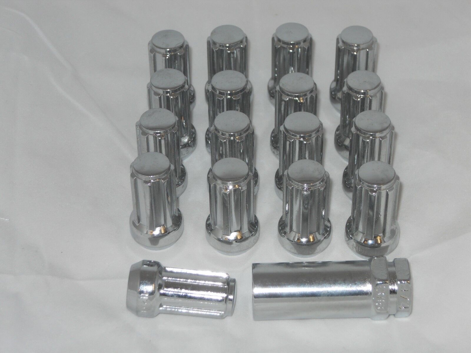 Veritek Performance Chrome Acorn Tuner Wheel Locks (5-Pack) 12mm X 1.5 For Hyundai KIA - With Key