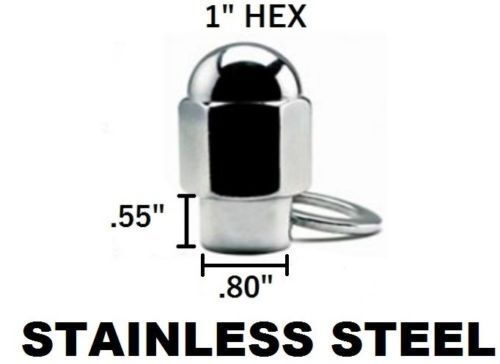 STAINLESS STEEL KIT EAGLE ALLOYS DUALLY WHEEL CENTER CAP SHANK LUG NUTS 14 X 1.5