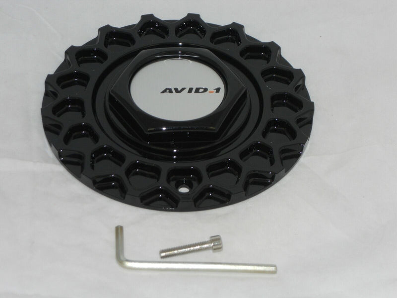 AVID1 AV-05 STR RS BLACK WHEEL RIM CENTER CAP C-850 247L169 or 135S170 or 679-2