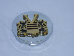VOGUE TYRE TIRE CHROME WHEEL RIM CENTER CAP 10333 or 10373 WITH GOLD V CREST