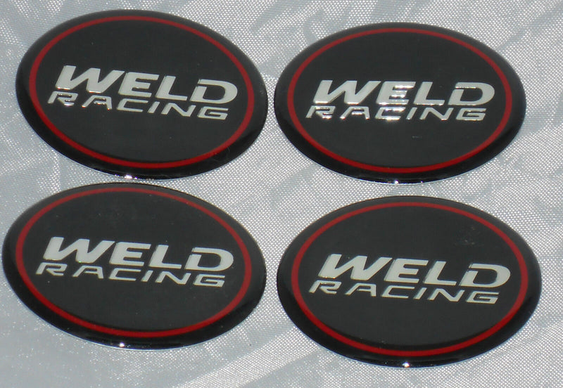WELD RACING WHEELS SET OF 4 EMBLEM WHEEL RIM CENTER CAP LOGO STICKERS ...